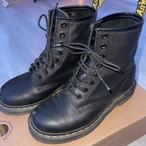 doc martens 1460 greasy leather boots